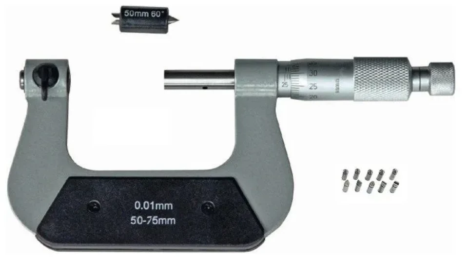 Mikrometr do gwintu metrycznego 50-75/0.01
