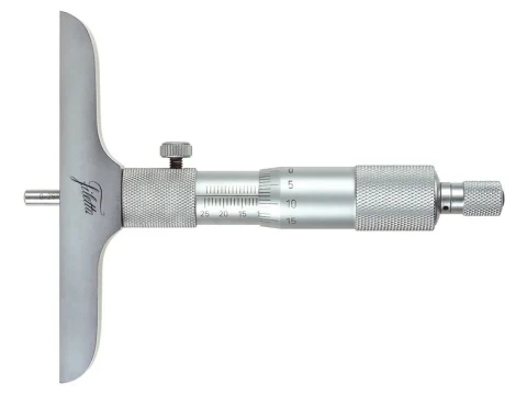 Głębokościomierz mikrometryczny 0-25 x 101.5 mm, końcówka sferyczna 