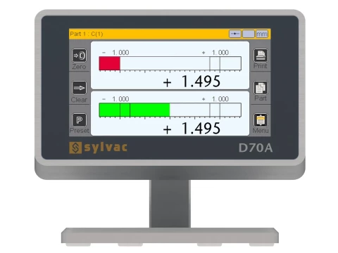 Wyświetlacz D70A z przetwornikiem pneumatycznym 