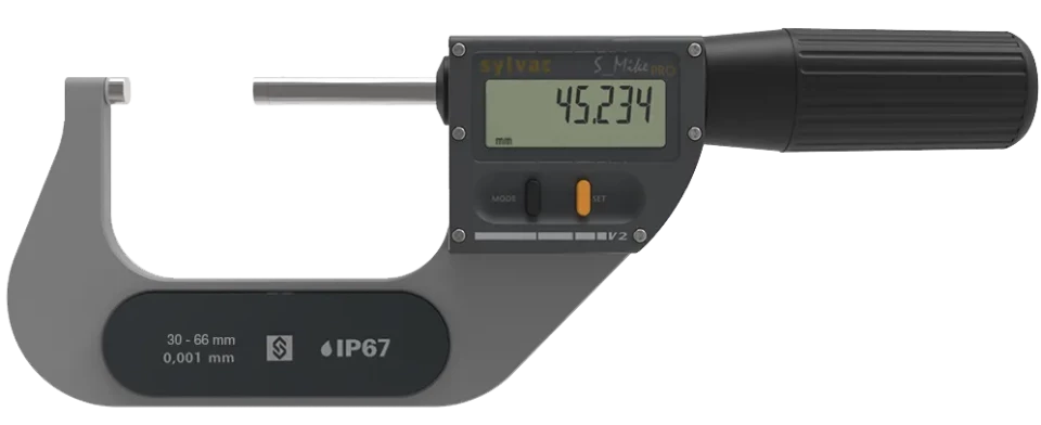 Mikrometr cyfrowy 66- 102/0.001 z końcówkami Ø 6.5mm