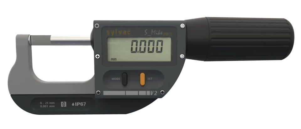 Mikrometr cyfrowy 0-25/0.001 kowadełka nożowe 0.75x6.5 BT