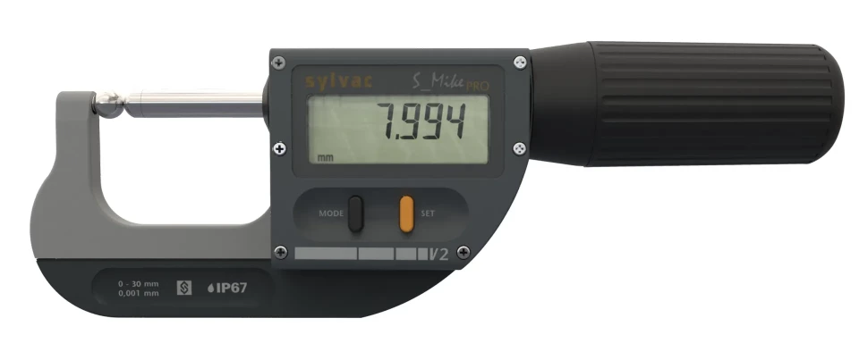 Mikrometr cyfrowy 0-30/0.001 z końcówkami kulistymi